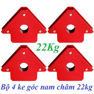 Bộ 4 ke góc nam châm 50LBS lực hút 22KG - ke góc thợ hàn, góc vuông