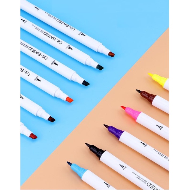 Màu marker 2 đầu cao cấp Baoke Oil Based MP2923-12/ 24/ 36