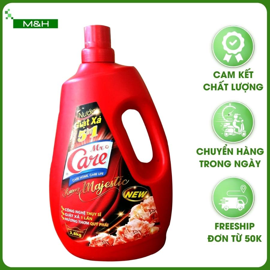 Nước giặt xả MR.CARE cửa trước, cửa ngang, cửa trên, giặt tay thơm lâu 3 mùi hương 2,4kg và 3,6kg CÔNG NGHỆ THỤY SĨ