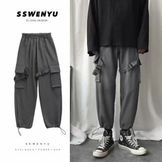 Quần Jogger có dây rút ống quần [hàng order]