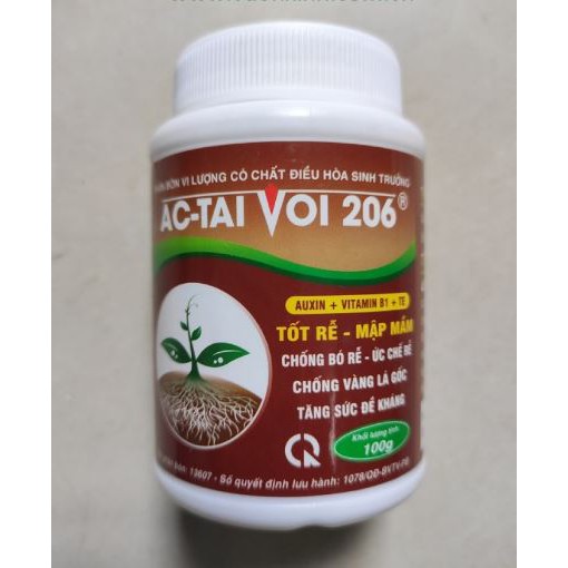 AC TAI Vol 206 hủ 100 gram - Phân bón vi lượng Auxin Vitamin B1 798