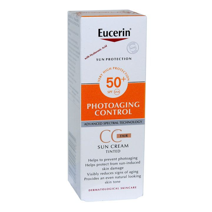 [ CHÍNH HÃNG ] KEM CHỐNG NẮNG MÀU DA - EUCERIN SUN FACE TINTED CC CREAM SPF 50+ ( FAIR)