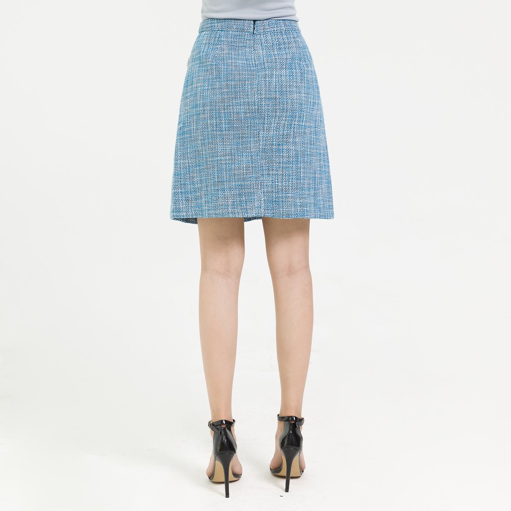 Chân váy dạ GBT049 LAMER L62R19T004 (Trắng/Đen) | BigBuy360 - bigbuy360.vn