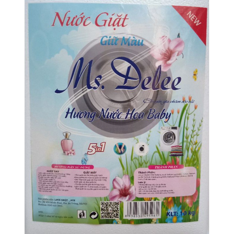 Nước giặt , nước xả vải can 10 lít giá rẻ cho nhà nghỉ , khách sạn ( can 10L )