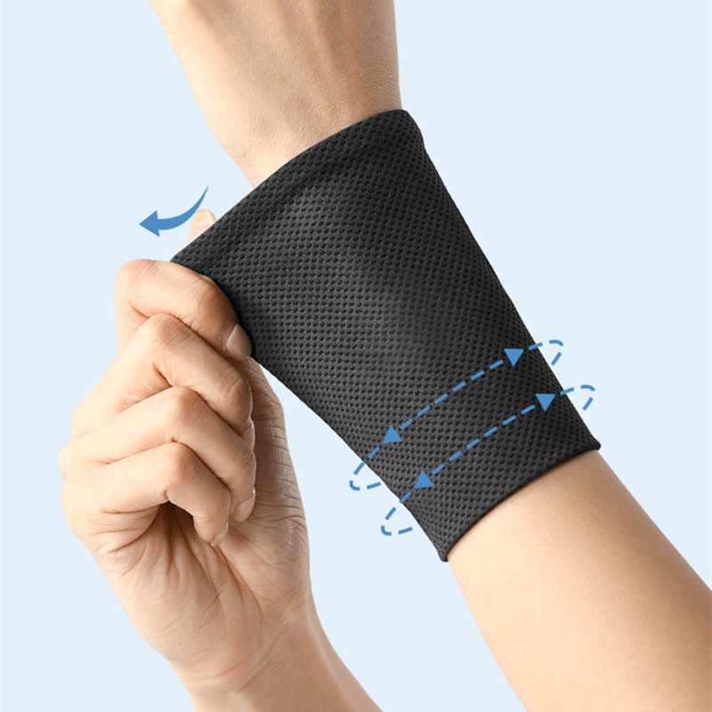 Băng Đeo Cổ Tay Thấm Hút Mồ Hôi Thoáng Khí Nhanh Khô Dùng Khi Chạy Bộ