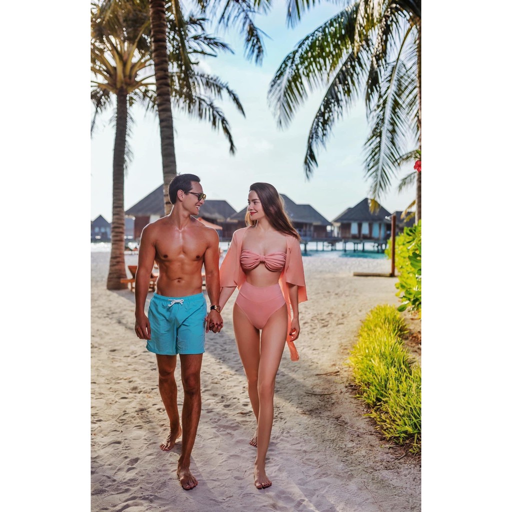 Bikini cam sữa kèm khoác siêu hot