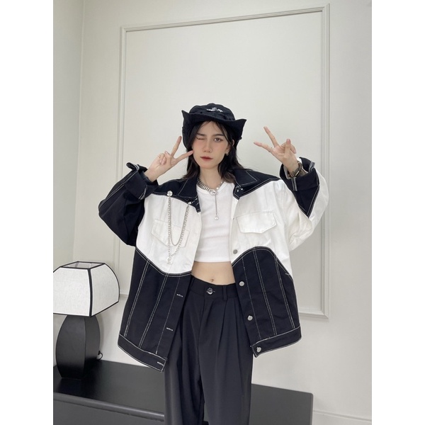 ÁO KHOÁC LƯỢN SÓNG KÈM DÂY RING