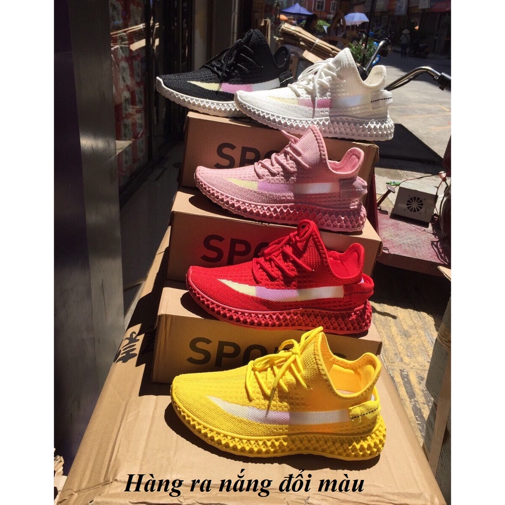 Giày Thể Thao Đế Cao Su Cách Điệu Sần Đế Ong Siêu Êm