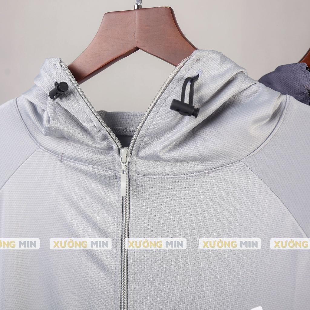 Áo chống nắng nam 3 sọc DAS mới 2022 vải kim cương lụa thông hơi XƯỞNG MIN