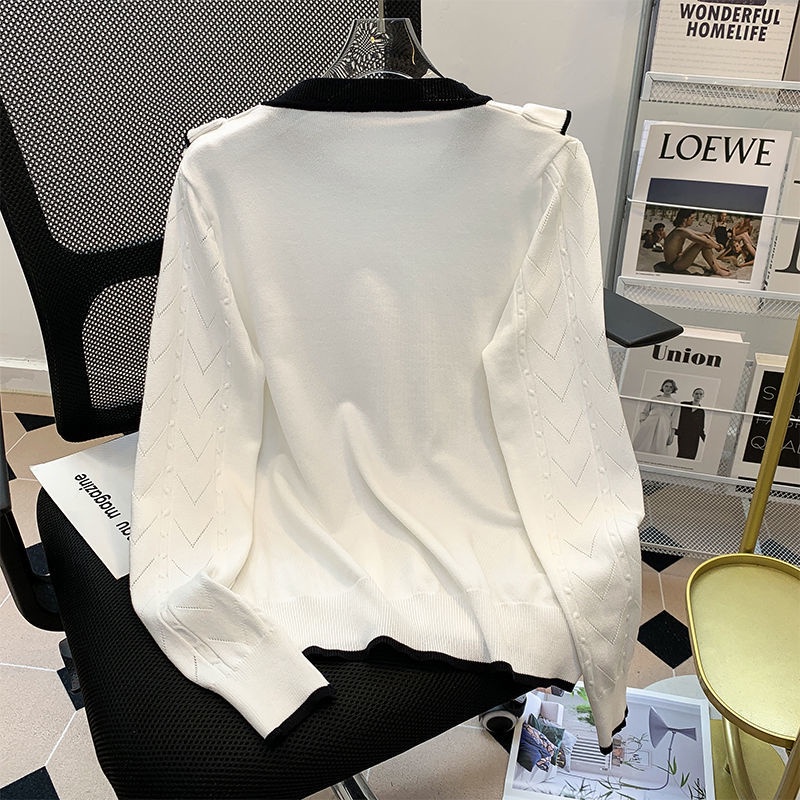 Áo Dệt Kim Dáng Ngắn Phong Cách Phương Tây Thời Trang Mùa Thu Mới Cho Nữ