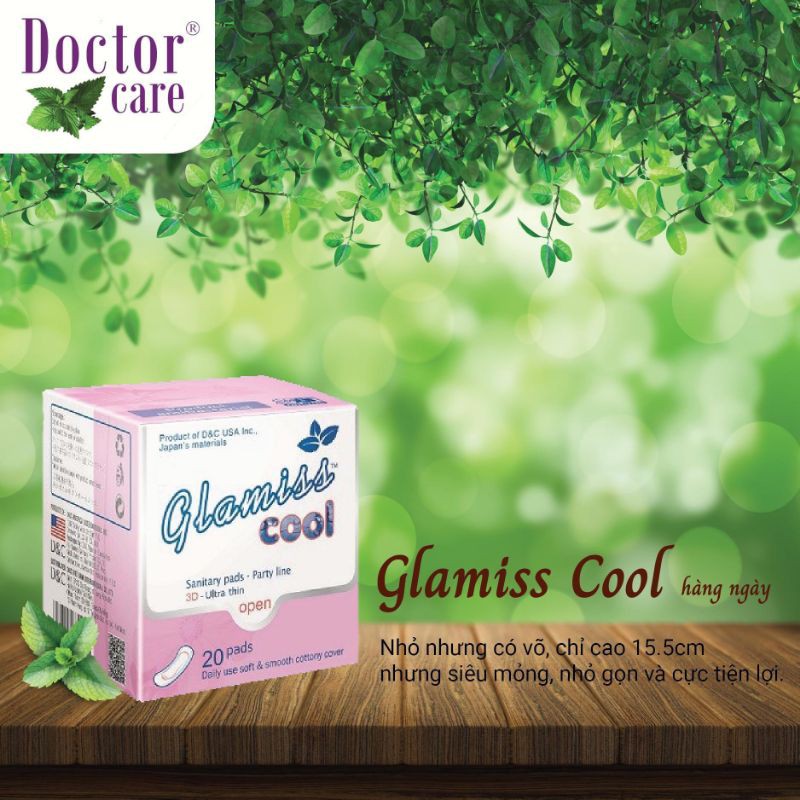 Băng vệ sinh thảo dược Glamiss Cool Doctor Care