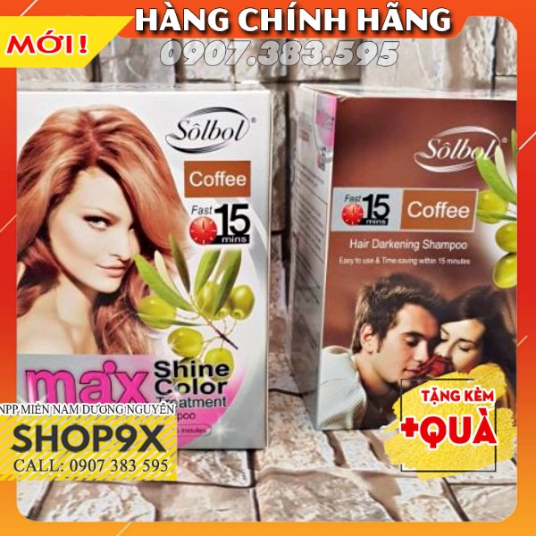 (+Quà) Dầu Gội Nhuộm Nâu Hạt Dẻ Max Shine Color + Tặng Bao Tay (Phủ Bạc) | BigBuy360 - bigbuy360.vn