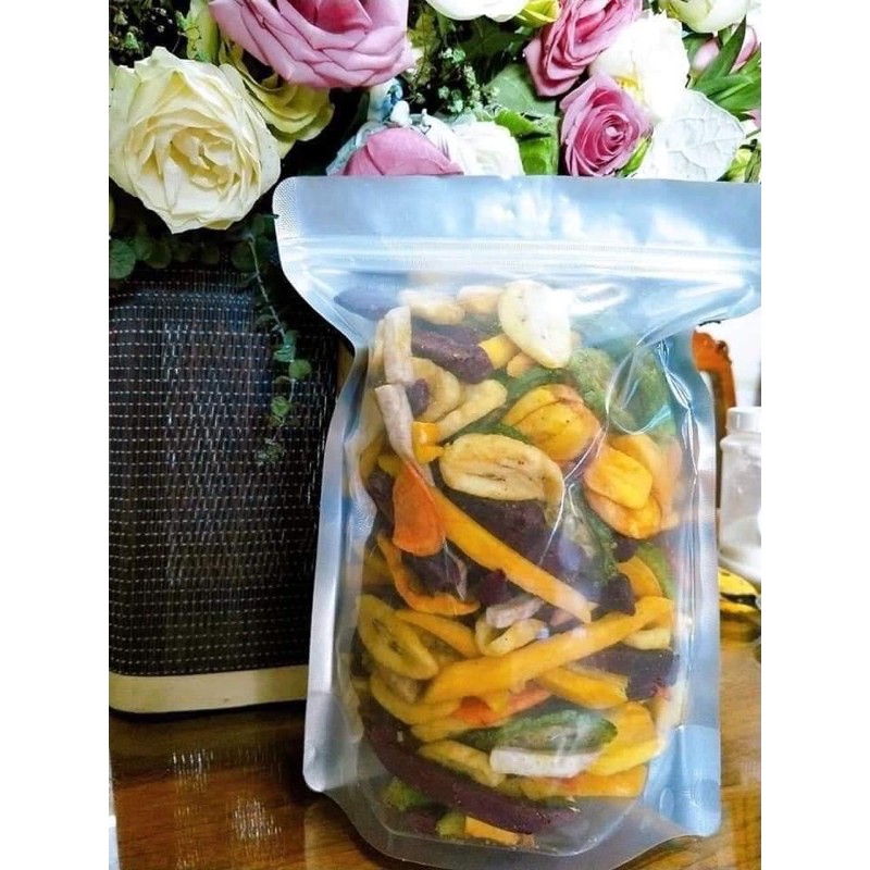 HOA QUẢ SẤY THẬP CẨM  NGUYÊN CÁNH ĐÀ LẠT HÀNG XUẤT KHẨU 1KG