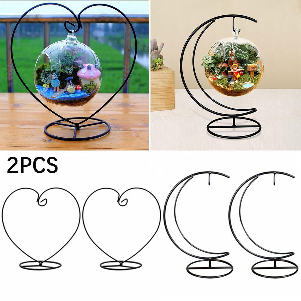 ZAIJIE24 Bộ 2 Giá Đỡ Trưng Bày Cây Cảnh Có Móc Treo Độc Đáo Trang Trí