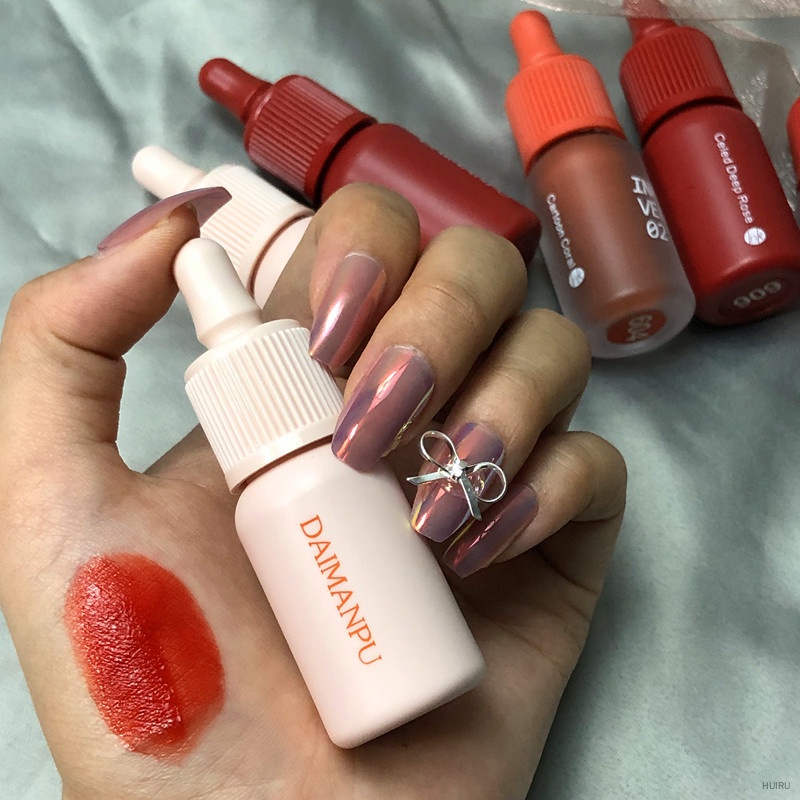 [Hàng mới về] Son Kem Lì Chống Thấm Nước Lâu Trôi Không Dính Cốc Vỏ Đựng Hình Chai Nhỏ