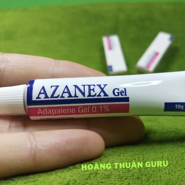 Azanex adapalene gel 0.1% dưỡng mịn da , ngừa mụn ẩn và mụn đầu đen - tuýp 10g của ẤN ĐỘ