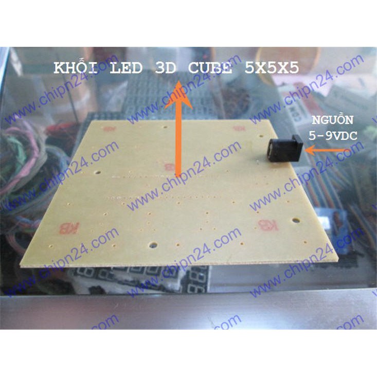 MẠCH LED 3D CUBE 5x5x5