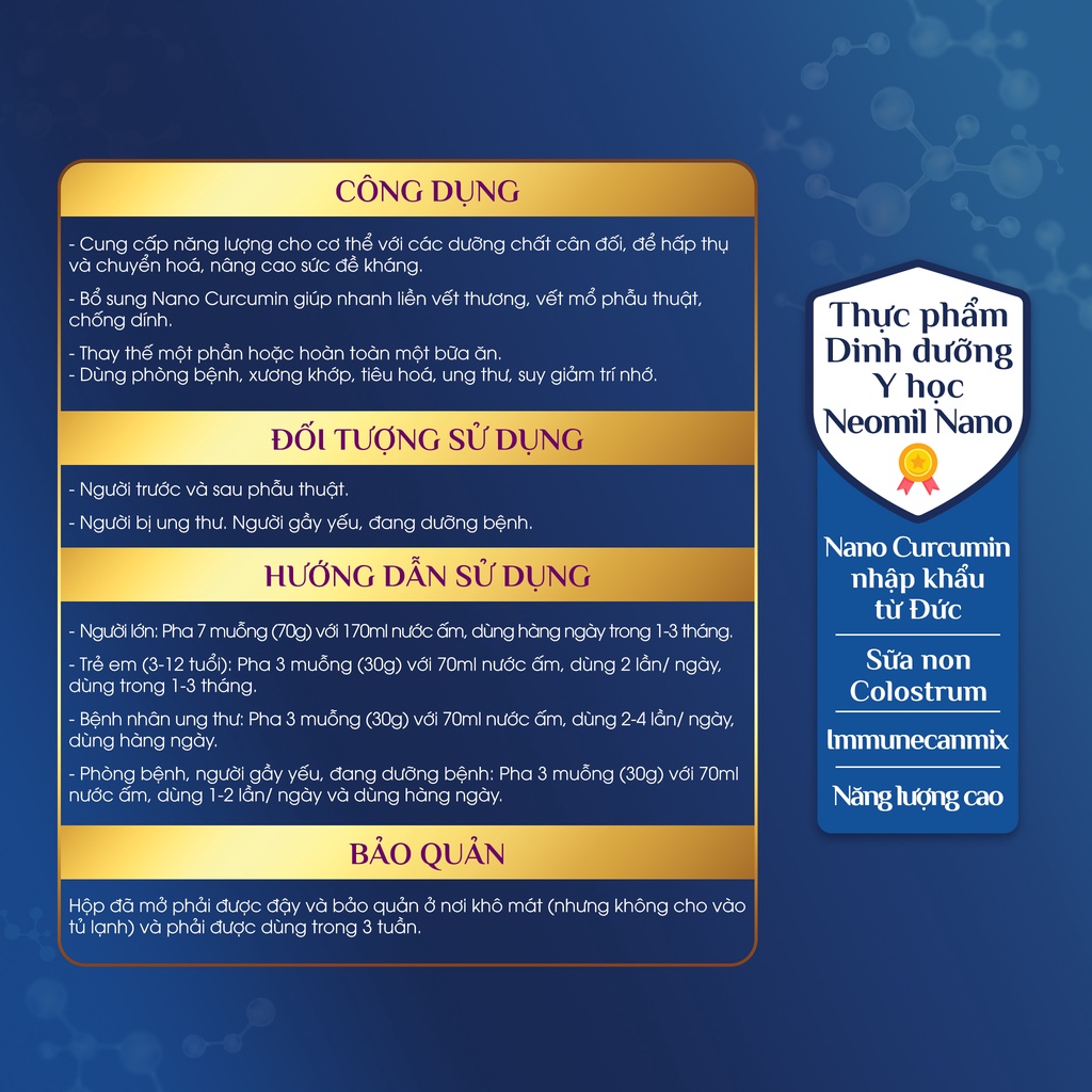 Sữa Neomil Nano 400g- Sữa tốt nhất cho người sau phẫu thuật