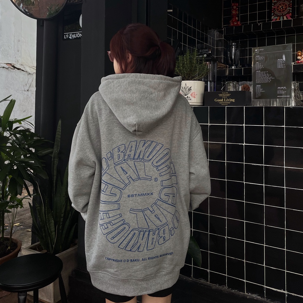 Áo khoác Hoodie nỉ bông D'BAKU OFFICIAL (Tặng kèm túi Tote)