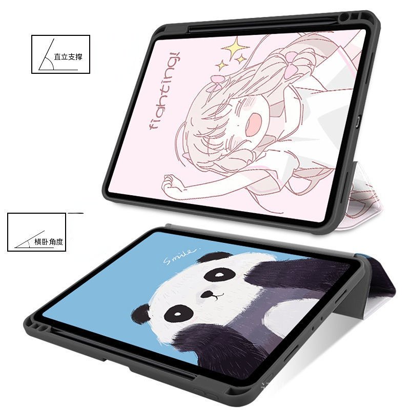 Bao Da Máy Tính Bảng Silicon Siêu Mỏng Chống Sốc In Hình Phi Hành Gia 3 Nắp Lật Cho Xiaomi Pad 5 Pro 5 Case 11 Inch