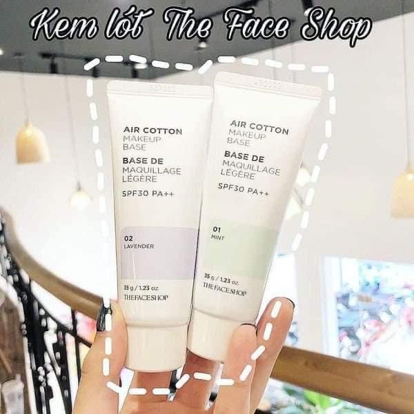 Kem Lót Air Cotton Make Up Base The Face Shop Chính Hãng