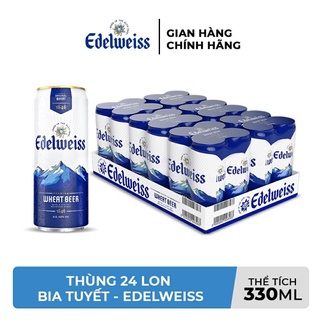 Hỏa Tốc - Thùng 24 lon bia Tuyết - Edelweiss 330ml.