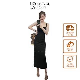 Váy maxi 2 dây chất liệu cao cấp ôm sát cực tôn dáng - loly store cd102