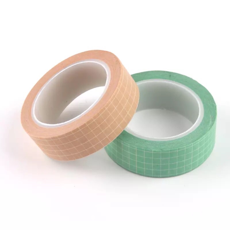 [Mã LIFEB04ALL giảm 10% tối đa 15K đơn 0Đ] (Chiết)(KHÔNG BÁN CẢ CUỘN) Băng dính washi tape hoạ tiết caro kẻ sọc đơn sắc