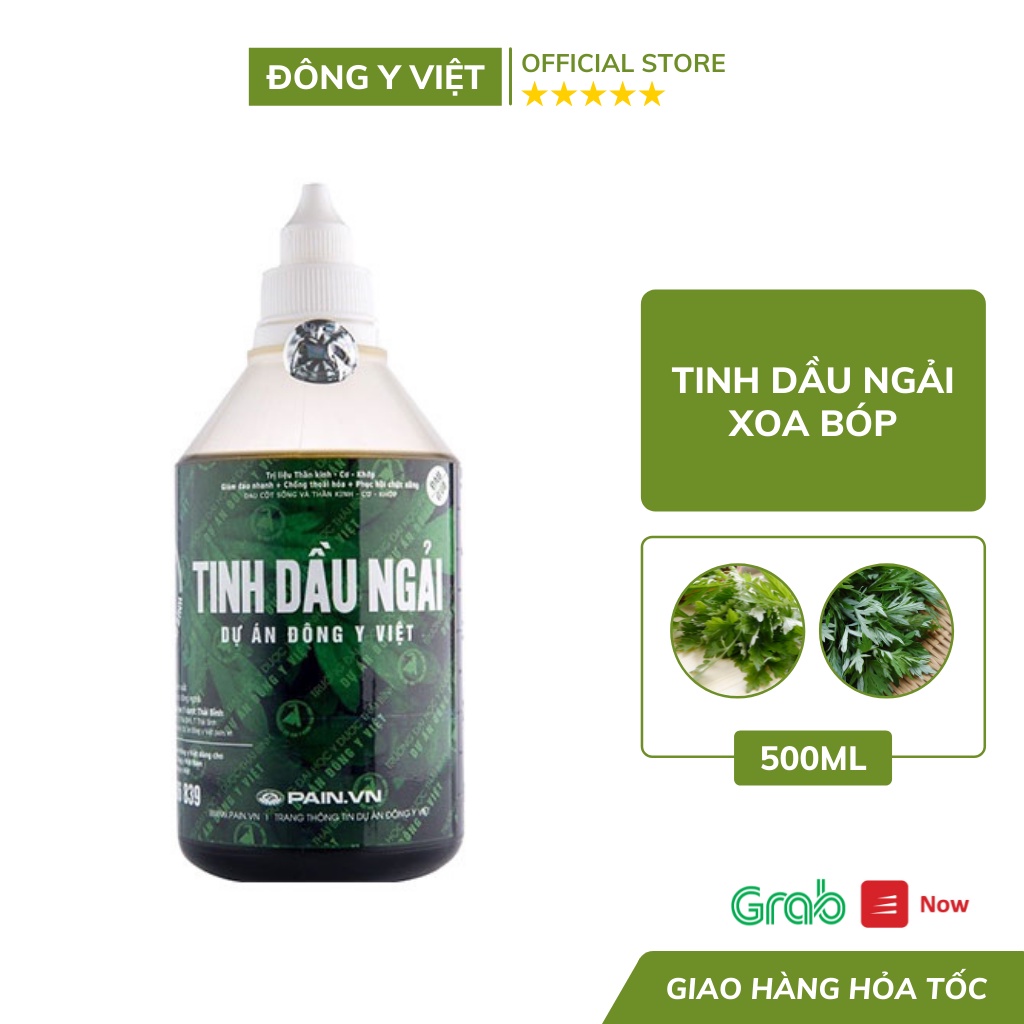 Tinh Dầu Ngải Cứu 500ML Xoa Bóp Đau Nhức Xương Khớp, Đau Cột Sống, Đau Lưng, Đau Cột Sống,...