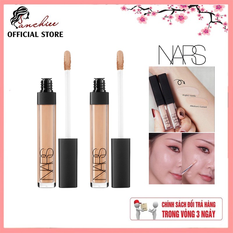 Kem che khuyết điểm Nars Radiant Creamy Concealer. Tạo khối, tạo sáng, hoàn thiện làn da với độ che phủ tốt