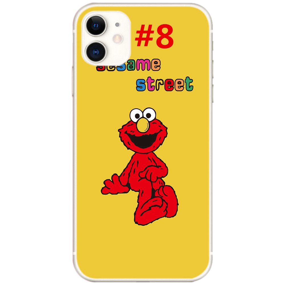 Ốp Lưng Silicone Mềm Chống Sốc In Hình Hoạt Hình Sesame Street Cho Iphone 12 Pro Max 5g / I12 Mini / Se 2020 / Iphone 4 4s 4g