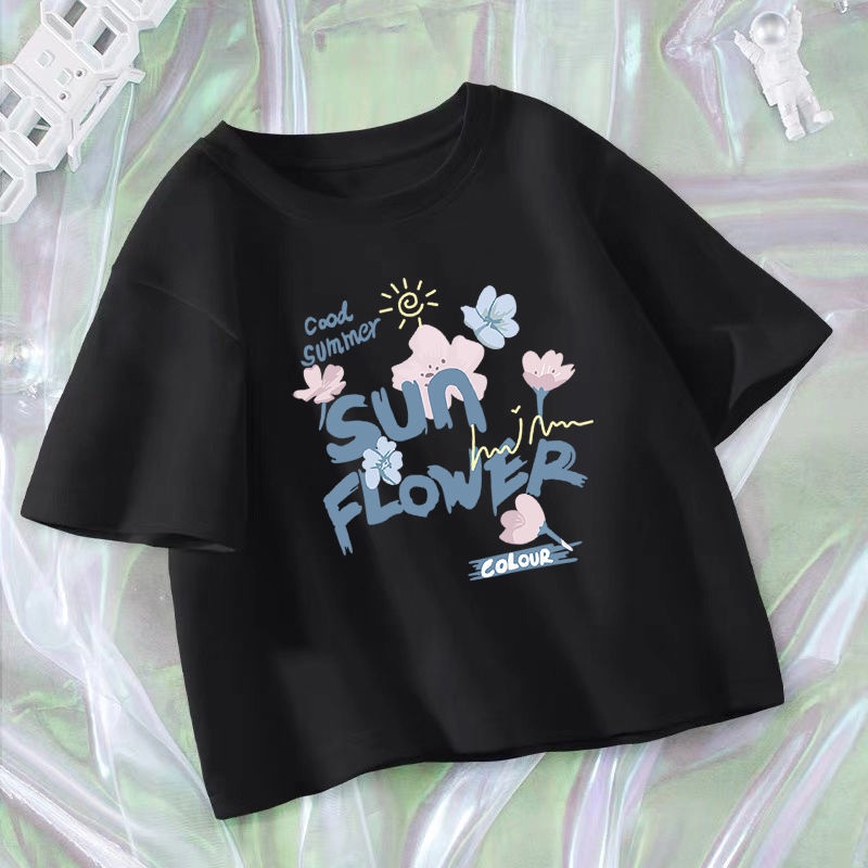 Áo Thun Cotton Tay Ngắn Thiết Kế Mới Mùa Hè 2022 Cho Nữ