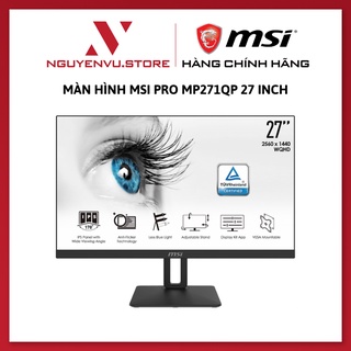 Màn hình MSI PRO MP271QP 27 Inch (IPS/60Hz/WQHD/Flat) - Hàng Chính Hãng