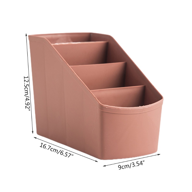 Giá đỡ mỹ phẩm/điều khiển từ xa 4 ngăn để bàn đa năng