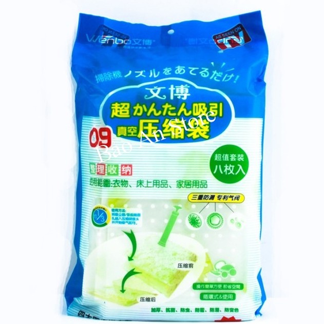 Bộ 8 túi hút chân không kèm bơm hàng loại 1