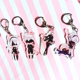 Anime Acrylic Nillkin Thời Đại Cơ Học Trong Suốt Móc Chìa Khóa Acrylic 2B Sister Mặt Dây Chuyền Móc Chìa Khóa