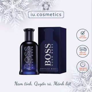 Nước hoa nam Hugo Boss phiên bản Bottled Night EDT 100ml - Dầu thơm badboy mạnh mẽ nam tính - iu.cosmetics