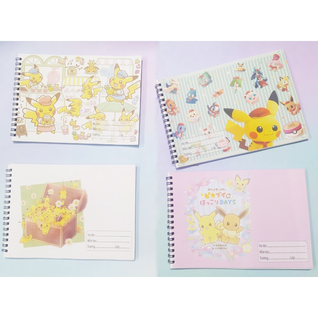 Vở vẽ chuột vàng lò xo A4 VV4I32 20 tờ jack mtp thần tượng kpop hoạt hình cute dễ thương