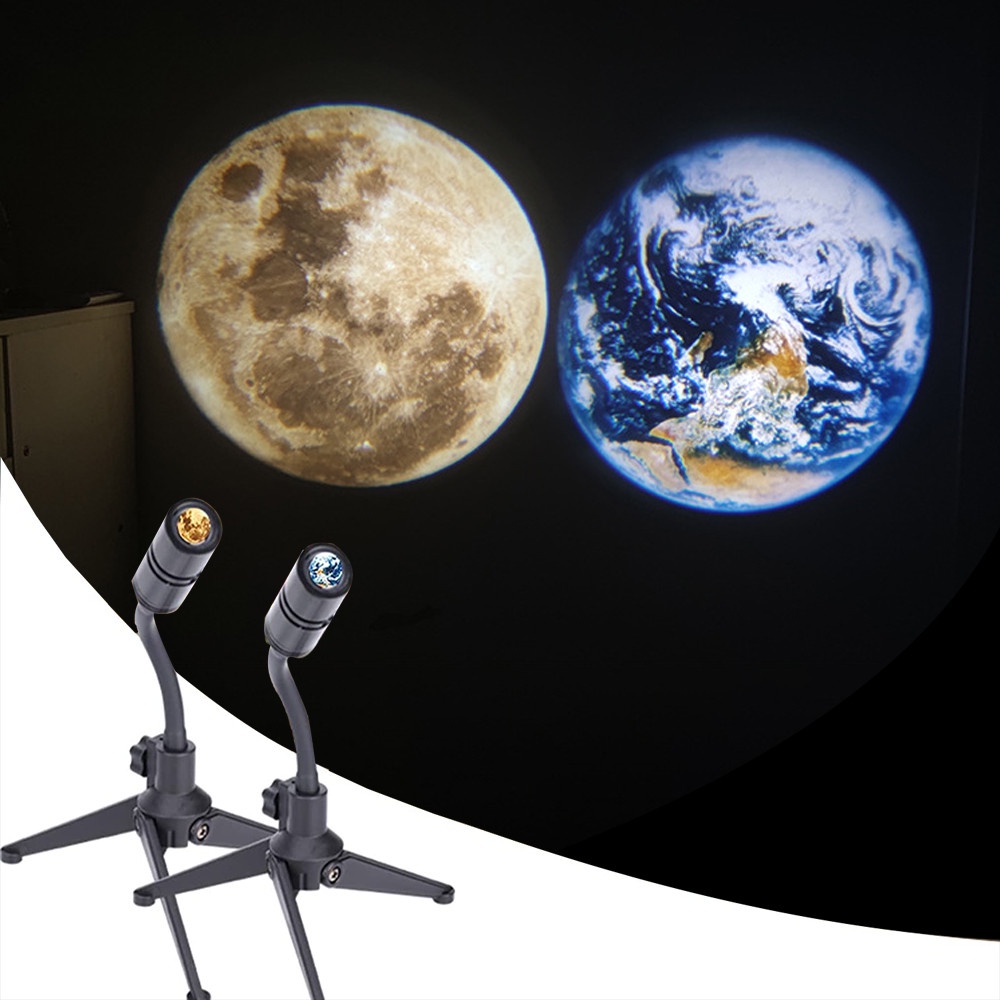 Đèn ngủ mặt trăng Đèn Chiếu Hình Mặt Trăng 360 Độ° Đèn Led Ngủ Hình Mặt Trăng Có Thể Xoay Được Cổng USB