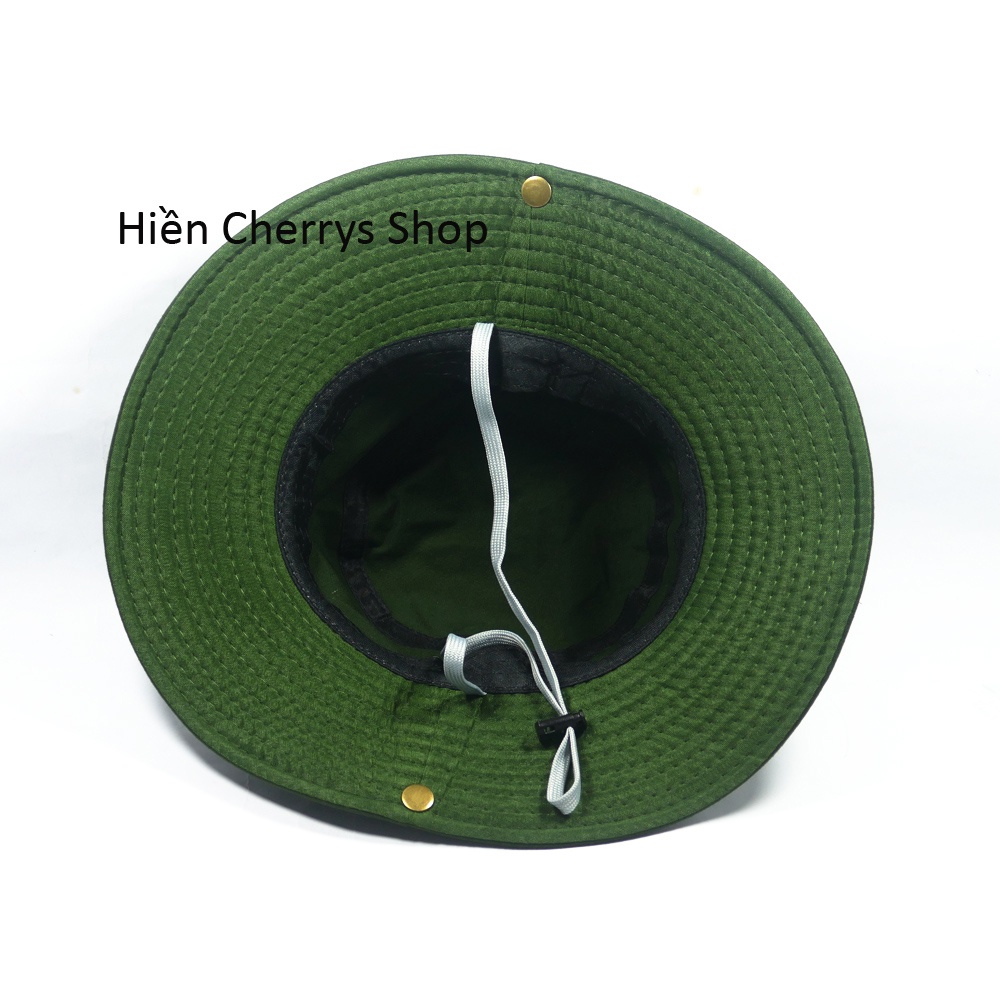 Nón tai bèo trơn vành rộng có đóng sò, chống nắng tốt phù hợp cho cả nam và nữ.