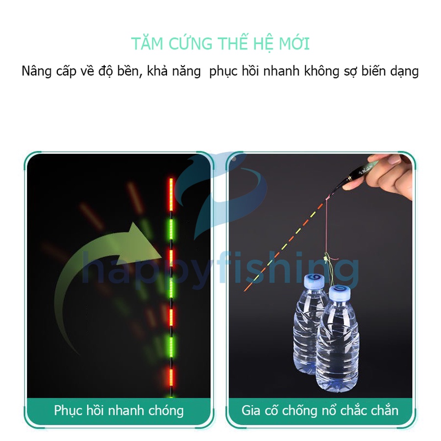 Phao Câu Đài Ngày Và Đêm Tăm Cứng Đổi Màu Tiểu Phượng Hoàng 2022 | Happy Fishing