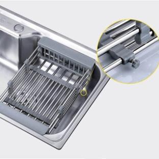 [RẺ VÔ ĐỊCH] Khay Rổ Inox Co Giãn Đa Năng Úp Bát Đĩa Cốc, Đựng Thực Phẩm Rau Củ Quả Cài Chậu Rửa Bát - Dụng cụ nhà bếp