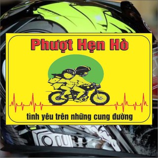 tem phượt hẹn hò LOGO PHƯỢT GIÁ RẺ - TEM DÁN XE