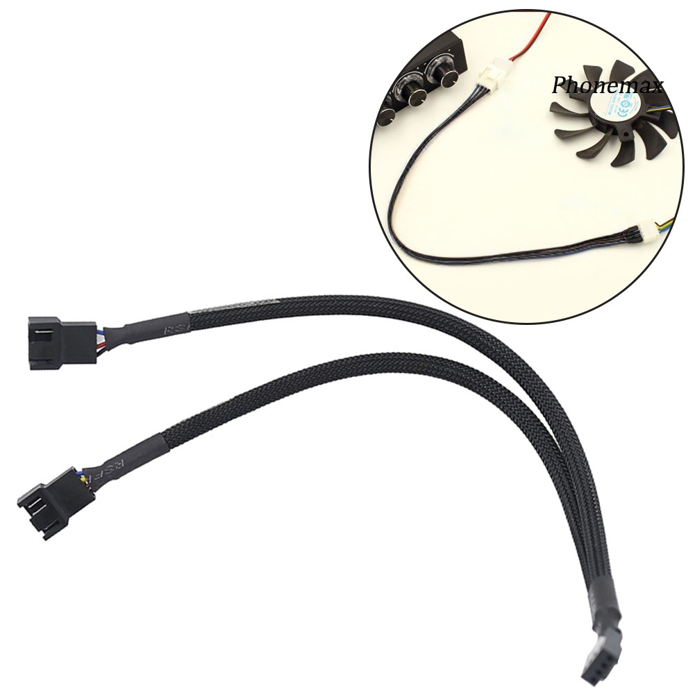 Dây Cáp Nguồn 27cm 4Pin PWM Cho Quạt Tản Nhiệt CPU Máy Tính