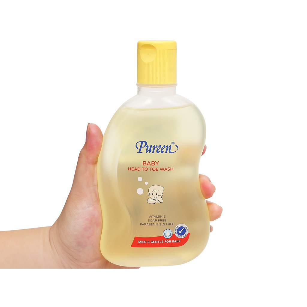 Tắm gội toàn thân cho bé Pureen Pro-Vitamin B5 & Vitamin E 250ml malaysia