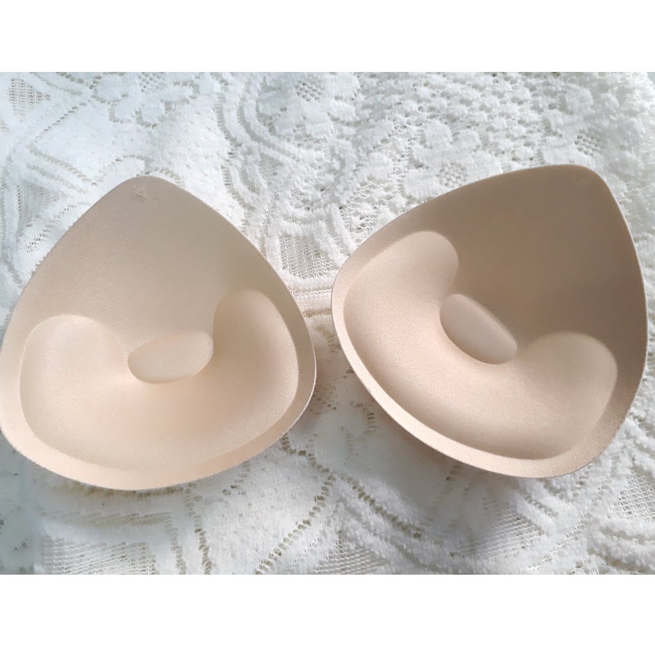 (Bán Cặp - Nâng 1.5 - 2Cm) Mút Độn Áo Ngực, Áo Gym Hình Tam Giác - Hàng Nhập