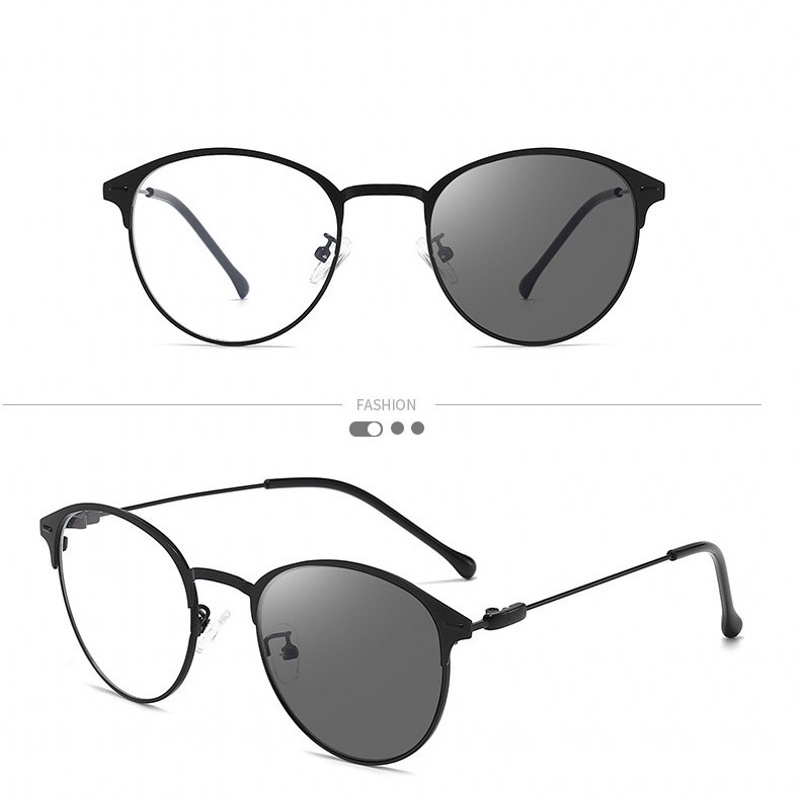 Mắt kính nửa gọng chống ánh sáng xanh có thể thay đổi màu sắc