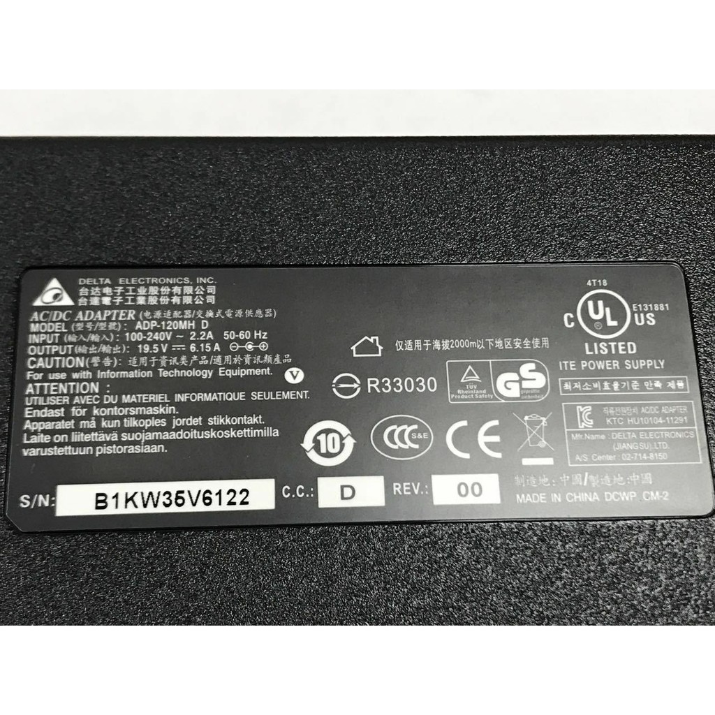 Sạc Laptop MSI GX600 GX720 GE700 EX410 EX610 EX628 GX620 GX610 GT640 MSI CX700 MSI VR700 MSI GS70 GL62 GE72 GE62