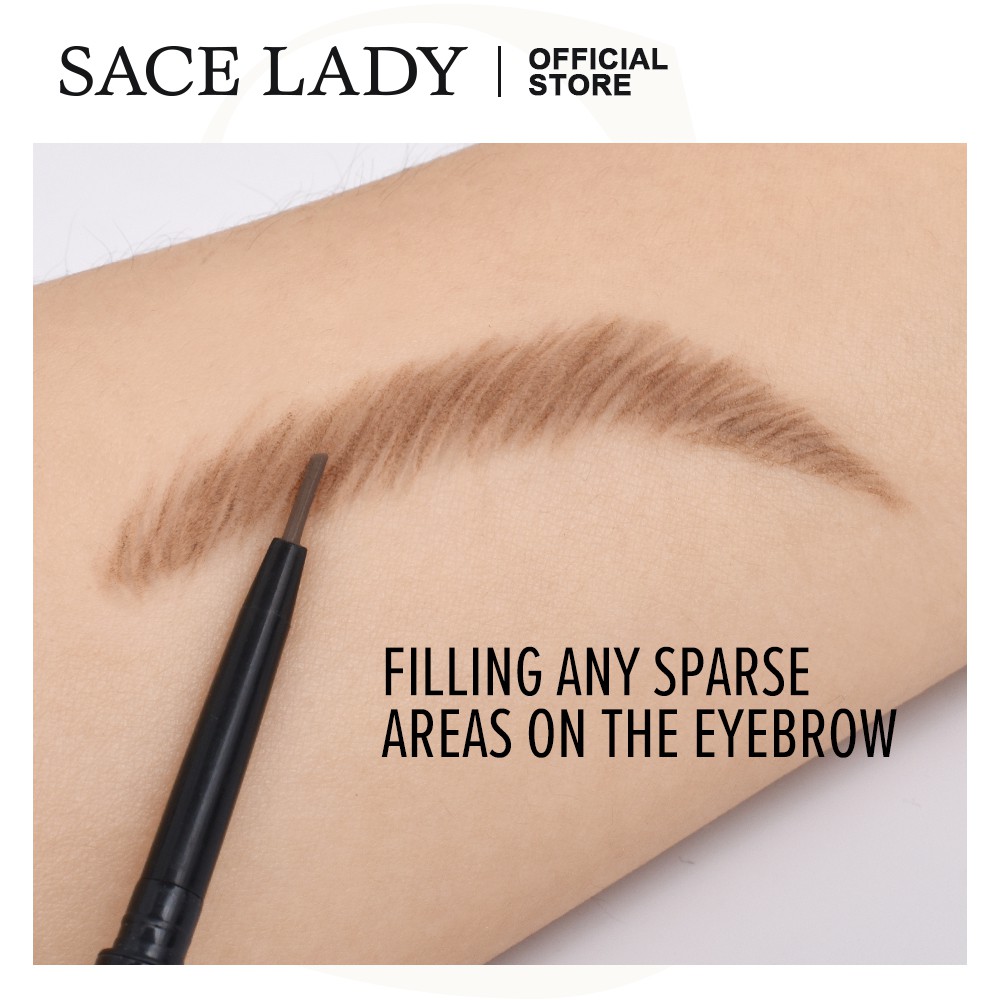 Bút chì kẻ lông mày SACE LADY siêu mịn trang điểm mắt chống nước lâu trôi 2 trong 1 0.12g/0.001Oz | BigBuy360 - bigbuy360.vn