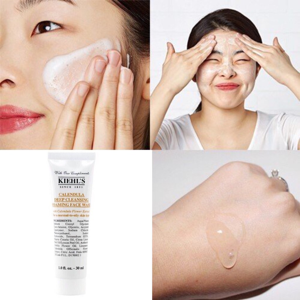 Sữa Rửa Mặt Kiehl's Hoa Cúc Kiehls Calendula Deep Cleansing Foaming Face Wash (30ML)